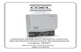 Coel - B14 9229 321 rev.0 - 03/11, pág. 1/56 · 2018. 3. 13. · 9229 B14 9229 321 rev.0 - 03/11, pág. 1/56 CONTROLADOR ELECTRÓNICO DIGITAL MICROPROCESADO PARA REFRIGERACIN modelo