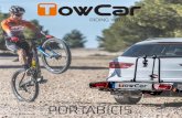 PORTABICIS · 2020. 6. 26. · Portabicis sobre bola TowCar T4 TCT0004 Válido para 4 bicis Carga máxima: 60 kg Dimensiones 108 x 95 x 70 cm* Con antirrobo de bicis y de portabicis