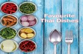 Favourite Thai Dishes · 2017. 9. 21. · El libro de cocina "Platos Favoritos Tailandeses", presenta algunos de los platos tailandeses recomendados por CNNgo en el World’s 50 Most