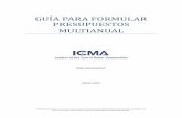 Guía para Formular Presupuestos MultianualesA PARA...Este documento se realizó como parte del Programa Regional de Mejora a la Solvencia Crediticia (RCRI – Regional Credit Rating