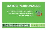 LA PROTECCIÓN DE UN NUEVO DERECHO FUNDAMENTAL ENDERECHO FUNDAMENTAL EN LA CARTA …iaipoaxaca.org.mx/biblioteca_virtual/nuevo/datos_person... · 2016. 8. 18. · LA CARTA MAGNA Sen.
