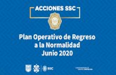 Plan Operativo de Regreso a la Normalidad Junio 2020...Plan Operativo de Regreso a la Normalidad Junio 2020 RESULTADOS • De acuerdo a las cifras del Secretariado Ejecutivo del Sistema