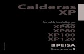 Calderas XP · 2020. 4. 15. · Manual del Usuario 12 Calderas XP - Caracteristicas Técnicas Dispositivos de control y seguridad Las calderas XP están equipadas con los siguientes
