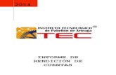 INFORME DE RENDICIÓN DE CUENTAS - TecNMpabellon.tecnm.mx/pdf/transparencia/rendicion/IRC2014.pdfTabla 1 Alumnos en Programas Acreditados META 2. El ITPA en 2014 alcanzará una eficiencia