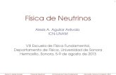Fsica de Neutrinos - Universidad de Sonorapaginas.fisica.uson.mx/eff.2013/Neutrinos_1.pdf · 2013. 8. 13. · 2 Alexis A. Aguilar Arévalo "Física de Neutrinos" VIII Escuela de Física