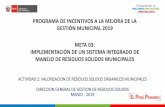 Presentación de PowerPoint · 2019. 3. 26. · PERÚ LIMPIO PERÚ NATURAL No presentar el Informe de implementación de la valorización de residuos sólidos orgánicos municipales