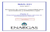 NAG-331 - ENARGAS...17 Tornillo de reglaje 18 Válvula 19 Tornillo de caudal reducido 20 Orificio de paso del caudal principal 21 Paso de caudal máximo de gas Figura 1 – Válvula