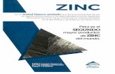 Antamina · 2020. 12. 17. · bloqueadoras, desodorantes, cosméticos, etc. USOS Alrededor del 60% del zinc utilizado en el mundo se emplea en la galvanización, que es el recubrimiento