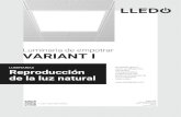 Luminaria de empotrar VARIANT I - Grupo Lledó · 2020. 2. 5. · VARIANT I Familia de productos VARIANT I G3 Luminarias para instalación empotradas en techo, acabados en color blanco.
