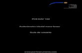 PCE-HAV 100... PCE-HAV 100 Acelerómetro triaxial mano-brazo y Guía de usuario PCE Ibérica S.L. Calle Mayor, 53, Bajo 02500 Tobarra Albacete España Tel.: +34 967 543 548 Fax: +34