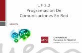UF 3.2 Programación De Comunicaciones En Red - So… · En la mayoría de los lenguajes de programación de alto nivel existen bibliotecas para crear, destruir y operar con sockets.