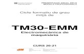 Electromecànica de maquinàriainstitutperemartell.cat/wp-content/uploads/2020/09/TM30... · 2020. 9. 21. · - Ee (Entregues d'exercicis ), Pt (Proves tipus Test), i P (Participació