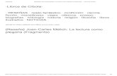 plegaria (Fragmenta) {Reseña} Joan-Carles Mèlich: La ...±a-de-la-lectura-como-plegaria-_1439684.pdfplegaria (Fragmenta), la publicación de sus Fragmentos ﬁlosóﬁcos , que tienen