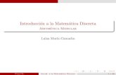 Introducci on a la Matem atica Discreta · 2013. 9. 18. · Introducci on a la Matem atica Discreta Temario Tema 1. Teor a de Conjuntos. Tema 2. L ogica proposicional y algebras de