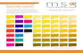 PANTONE Coated PANT ted Color Reference Referencia de …1585 C C:0 M:56 Y:87 K:0 PANTONE 1595 C C:0 M:60 Y:100 K:6 PANTONE 1605 C C:0 M:56 Y:100 K:30 PANTONE 1615 C C:0 M:56 Y:100