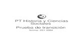 PT Historia y Ciencias Sociales Prueba de transición€¦ · PT Historia y Ciencias Sociales Prueba de transición forma: 2011684. ... DEMRE / Universidad de Chile (2020). Modelo