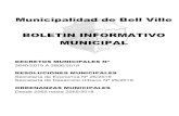 Municipalidad de Bell Ville BOLETIN INFORMATIVO MUNICIPAL · 2019. 4. 5. · BOLETIN INFORMATIVO MUNICIPAL Bell Ville, Enero 2019 - Página 2 DECRETOS DECRETO Nº 3640/19 Bell Ville,