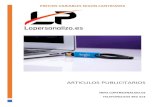 ARTICULOS PUBLICITARIOS - lopersonalizo.eslopersonalizo.es/assets/images/articulos publicitarios1.pdf · 2018. 5. 11. · ARTICULOS PUBLICITARIOS 1 ESCRITURA: Ref.7001 - BOLIGRAFO