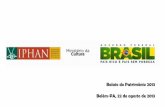 Balaio do Patrimônio 2013 Belém-PA, 22 de agosto de 2013 · 2013. 8. 27. · no SICG 2015 Capacitação regional Capacitação em geotecnologias Migração de dados Ferramenta BI