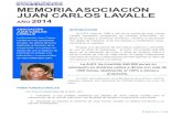MEMORIA ASOCIACIÓN JUAN CARLOS LAVALLE · 2015. 6. 29. · AÑO 2014 INTRODUCCIÓN La AJCL nace en 1990 a raíz de la muerte de Juan Carlos Lavalle, estudiante ecuatoriano de Comillas