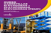 PLATAFORMAS ELEVADORAS (PEMP) - Curso de Carretillero Online · 2020. 11. 4. · desplazamiento y manipulación de la carga. Las carrellas no enen un sistema de suspensión, de ahí