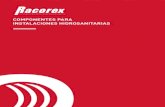 COMPONENTES HIDROSANITARIOS - Potermic · 800101 1/2”-3/4” Rojo 25/200 0,68 ... Componentes para instalaciones hidrosanitarias R Manguitos flexibles y extensibles para WC. Serie