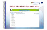 ÁRBOL EPIGRAFES- COOPERA 2020- · 2020. 6. 9. · 27. 4. PLAN DE TRABAJO DEL PROYECTO 4.1.Actividades (Act. 6 Comunicación) 28. 4. PLAN DE TRABAJO DEL PROYECTO 4.1.a. Por beneficiarios