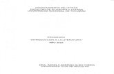 PROGRAMA INTRODUCCiÓN A LA LITERATURA AÑO 2019filo.unt.edu.ar/programas/wp-content/uploads/sites/64...Realismo y Naturalismo: Madame Bovary de Gustave Flaubert (1857) Francia y El