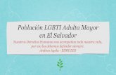 Población LGBTI Adulta Mayor en El Salvador · No tenemos en el “mapa” a la diversidad de Población Adulta mayor en el mundo. Nos centramos en lo heterosexista - cisgénero
