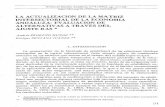 LA ACTUALIZACI0N DE LA MATRIZ INTERSECT0RIAL DE LA …institucional.us.es/revistas/andaluces/4/art_7.pdf · 2018. 9. 25. · intentos de predicción en general, en el campo de la