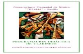“TRIANA” – Sevilla · 2020. 11. 23. · En la enseñanza elemental de clarinete trabajamos primordialmente aspectos técnicos del instrumento tales como respiración, embocadura,