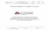 Universidad La Salle Cancún...por vía sanguínea están subregistradas, en un estudio realizado por Coria, Aguado, Gonzáles y Cols. en un periodo de 11 años (2003-20013) se registraron