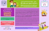 Presentación de PowerPoint - UNAM · 2020. 10. 19. · Actividades Pedagógicas Educación Preescolar COORDINACIÓN DE PEDAGOGÍA DE LOS CENDI Y JARDÍN DE NIÑOS La Dirección General