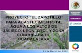 PROYECTO “EL ZAPOTILLO” PARA ABASTECIMIENTO DE AGUA A … · 2013. 12. 1. · capillas) y panteones de las localidades. La iglesia de Temacapulín, el atrio, la casa cural, así