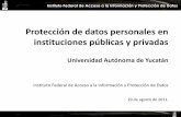 Protección de datos personales en instituciones públicas y privadasIFAI... · 2011. 9. 1. · Informe de Autoevaluación primer semestre 2009 Instituto Federal de Acceso a la Información