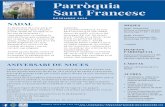 Sant Francesc Parròquiasfrancesc.tarragona.arquebisbattarragona.cat/...B E N E D I C C I Ó A S C E N S O R. AGENDA DEL MES. Inici de la novena a la Immaculada. 19h rosari i novena.