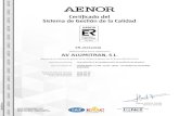 Certificado del Sistema de Gestión de la Calidad · 2020. 12. 1. · Certificado del Sistema de Gestión de la Calidad Rafael GARCÍA MEIRO Director General AENOR INTERNACIONAL S.A.U.