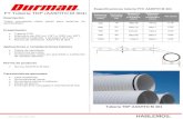 FT Tubería TDP (AASHTO M 304) - Durman · 2020. 4. 4. · alcantarillado. Presentación • Tubería PVC. • Diámetros de 450 mm (18”) a 1050 mm (42”). • Campana integrada