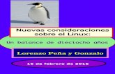 Nuevas consideraciones Un balance de dieciocho aos por ...lorenzopena.es/linux/nuevas_consideraciones.pdfNuevas consideraciones sobre el Linux: Un balance de dieciocho aos por Lorenzo