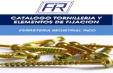 CATALOGO TORNILLERIA 2019 - Ferreteria Industrial Rico TORNILLERIA 2019...TORNILLERIA ROSCA MADERA _____ TORNILLO CABEZA ALOMADA POZIDRIV DIN-7505-B_____ ACABADO BICROMATADO Y CINCADO