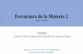 Estructura de la Materia 2materias.df.uba.ar/edlm2a2020c2/files/2020/09/Clase-3-EM...Programa de la materia Clasificación de los sólidos Evidencia experimental por rayos X de la
