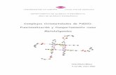 Complejos ciclometalados de Pd(II): funcionalización y ...Titulares de Universidad del Área de Química Inorgánica de la Universidade da Coruña, HACEN CONSTAR:HACEN CONSTAR: Que