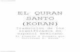 EL QURAN SANTO (KORAN) - Ommolketab.irommolketab.ir/aaf-lib/9plrd5lw5el96twio0xjvquavo8e7v.pdf · 2018. 9. 27. · SANTO (KORAN) Traduccion de los significados en espanol mexicano