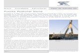 Puente Peatonal Siena - aplicainox.orgaplicainox.org/sitio/wp-content/uploads/pdf/cases/5Sienafootbridge.… · Todo el acero inoxidable estructural de las vigas principales, vigas