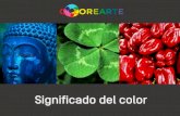 Significado del color - Fundación Colorearte · 2020. 5. 7. · Significado del color. A continuación verán una serie de colores diferentes. Deben anotar lo primero que se les