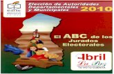 TU VOTO CUENTA - BIVICAabril TU VOTO CUENTA LOS JURADOS ELECTORALES Son ciudadanos registrados en el Padrón Electoral, seleccionados por sorteo en sesión pública realizada el 5
