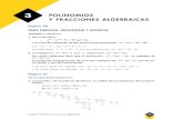 3 POLINOMIOS Y FRACCIONES ALGEBRAICAS fracciones.pdf3. Un polinomio A(x) es de tercer grado y un polinomio B(x) es de segundogrado. ¿Cuál es el grado del polinomio A(x) · B(x)?A(x)