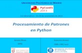 Procesamiento de Patrones en Python - PyCon España 2013...2 ≃0.83652, , 𝛼 3 ≃0.22414 , 𝛼 4 ≃−0.12941 𝑁= 2 𝑛 Los vectores de escala de nivel 0, 𝐯 𝑗0 (𝑗=