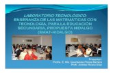 Presentan: Profra. E. Ma. Guadalupe Flores Barrera Profr. Andrés … · 2016. 10. 2. · Salón de clase Trabajar 1 de las 5 horas en el Aula de Medios Estrategia de implementación