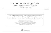 Cultura Gobierno de Navarra - TRABAJOS de... · 2018. 6. 18. · [1] ISSN 0211-5174, Trabajos de Arqueología Navarra (TAN), 23 (2011), 275-542 275 La intervención arqueológica